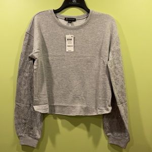 Inc waist length Sweatshirt